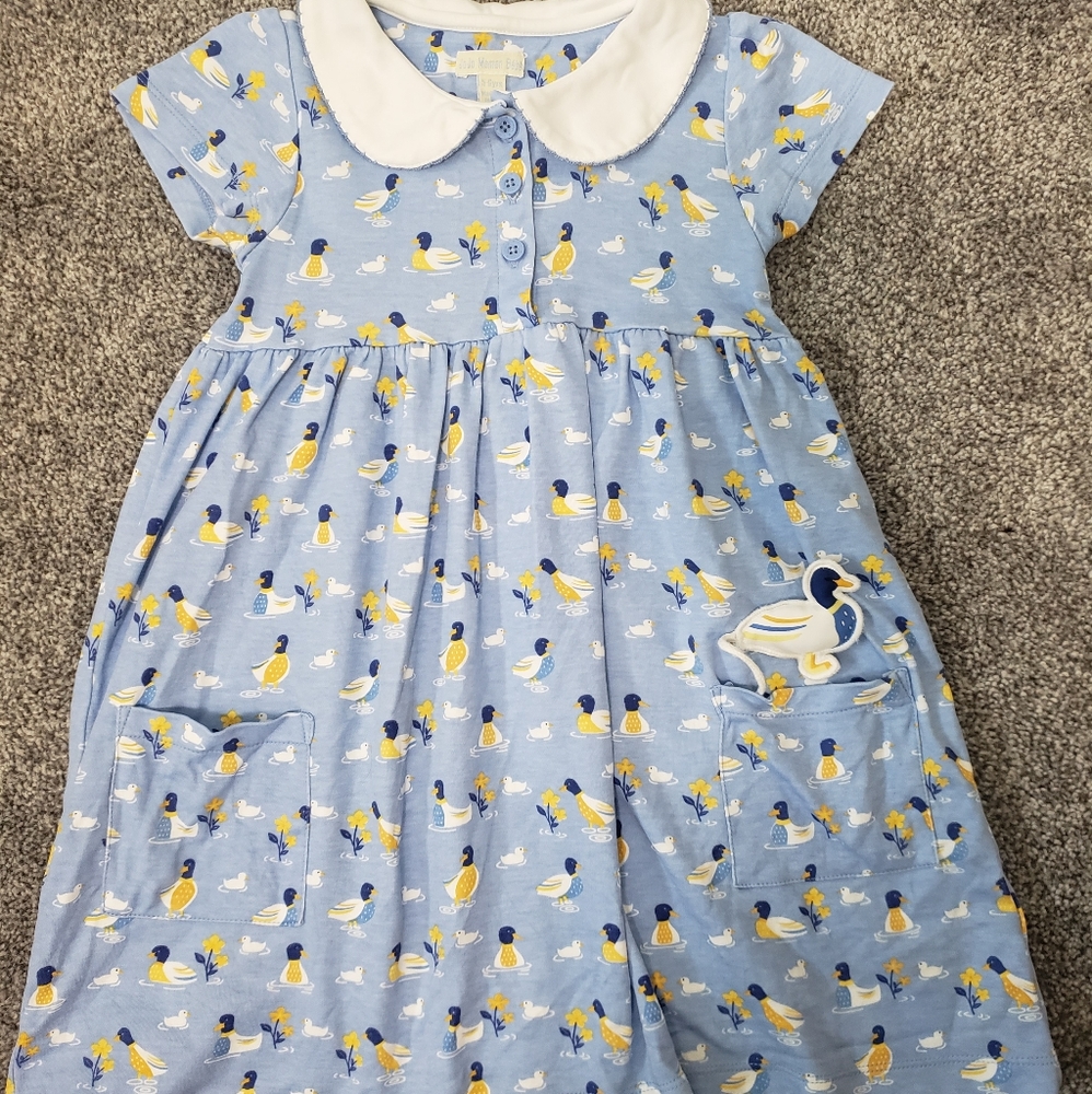 Jojo Maman Bebe Duck Peterpan Collar Dress